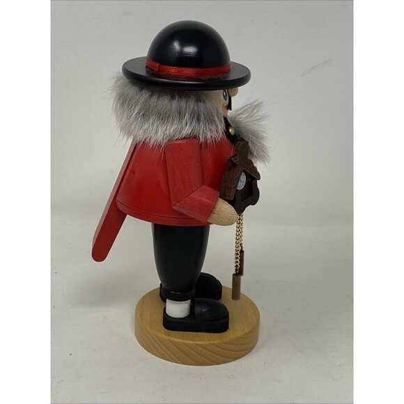 Richard Glasser Seiffen German Wooden Nutcracker Clock Maker Erzgebirgische 7.5” - Picture 6 of 9